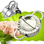 Dumpling Maker Momos Maker 1 pc Stainless Steel Kitchen Dumplings Maker Ghughra Mould Gujiya Maker Dough Press Mould Wrapper Dough Cutter for Kitchen