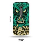Tweakymod Printed Dark Owl Back Cover For Moto G3