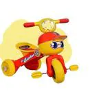 Pandaoriginals Red Plastic Foldable Tricycle For Kids