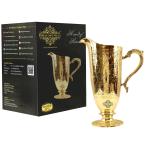 Indian Art Villa Gold Kalamkari Brass Jug 1600 ml