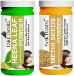 Park Daniel Pure And Natural Henna Leaf Powder And Methi Powder, 100 Ml Each (Combo Of 2) |Hair Care|Dandruff Control hair Powder|Healthy Strong Hair Mask