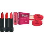 FS ForSure Compact Powder with Primer Effect & Forfor Matte Lipstick (Pack of 4) Multicolor