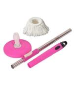 JAINSTAR Spin Mop 360 Cleaning Expandable Stainless Steel Stick Rod with 2 Refill (Blue Colour)