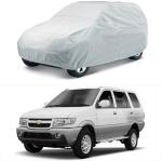 CARNEST Car Cover For Chevrolet Tavera (Without Mirror Pockets) (Silver)