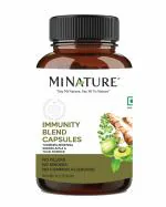 MINATURE Immunity Blend Capsules, 90 Capsules / Turmeric , Moringa , Ginger, Amla , Tulsi