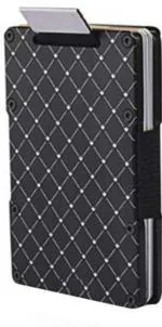 Stealodeal Black Slim Case RFID Protected PUll Strap Front Pocket 15 Card Holder (Set Of 1)