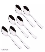 VJAYSH Tea Spoon 6 pic Tea Spoons for Home and Kitchen, Silverware Tea Spoons, Rust Proof High Durable Stylish Dishwasher Safe
