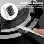 SURKHAMART2 in 1 Gas Stove Bristle Cleaning Brush Wire Oil Stain Removal Brush Stove Small Steel Brush Gas Stove Crevice Brush Cleaning Brush Kitchen Cleaning Brush Portable for Hotel Bathroom Cleaning Tool Kit