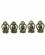 Buddha Mudras(5 Hand Positions of The Buddha) Tibet Brass Set Collectible Handicraft Art By KALARAMBH
