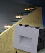 OTS LIGHTS 2W Aluminum Embedded Staircase Outdoor LED Foot Light Waterproof Lamp (White Body)