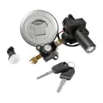 Deutsche Metal Ignition Lock Painted Finish Compatible With Hero Glamour 125 (Set Of 4)