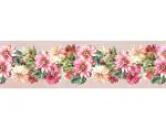 WallDesign Wallpaper Border - Pretty Daisies Flowers - For Kids Room, Girls Room, Door Décor - Matte Laminated Durable Vinyl Sticker - Roll - 5.25 inch by 10 ft