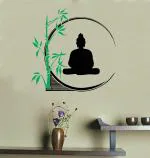 Decor Villa buddha Wall Sticker & Decal (PVC Vinyl,Size-58 Cm X 58 Cm)