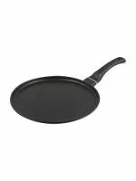 Wonderchef Aluminium Non-Stick Induction Dosa Tawa with Bakelite Handle 28 cm, Black