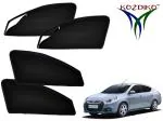Kozdiko Black Zipper Magnetic Sunshade (Pack Of 4)