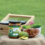 WHOLESOME PARLOUR Mango Masala (Boneless) Pickle|Organic Homemade|All Natural Ingredients Spicy And Tangy|No Artificial Preservatives or Colors|Mango Masala (Boneless)ka achar Pickles Bottle Pack of 1 (400 gm)