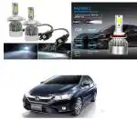 Feelitson White Car C6 H4 Compact Design 36W/3800Lm Led Headlight For Honda City 2017 (Pack Of 2)