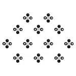 Comet Busters Black Diamond Shaped Bindi For Women