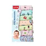Luvlap Multicolour Premium Baby Washcloth For New Born 7 Pcs