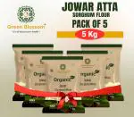 Green Blossom Organic Jowar Atta / Sorghum Flour - Pack of 5