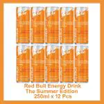 Red Bull Energy Drink, The Summer Edition, Apricot-Strawberry Flavour, 250 ml (12 Pack)
