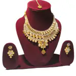 ADVIVEE Classic Jewelry Traditional Bridal Necklace Set with Stunning Necklace and Earrings