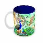 Tuelip Peacock Design Ceramic Coffee Mug 350 ml