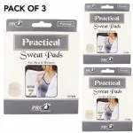 PRACTICAL Disposable Underarm Sweat Pads - Pack of 3 (30 Pads) | Safe on All Fabrics, Hypoallergenic, One Size Fits All, All-Day Comfort