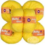 Simi Enterprise Kacha Pila Acrylic Wool, Baby Wool 4 Ply Wool Ball Hand Knitting Wool, Art Craft Soft Fingering Crochet Hook Yarn-Xbart-If (Pack Of 8)