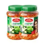 Ram Bandhu-Mango Pickle | Aam Ka Achar | Lonche, Pack Of 2 (500gm x 2) 1kg