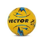 Vector X Blitz Soccer Ball PVC Embossed Hand Stitched 6 Panel Football For Training and Match (Yellow) Size-5