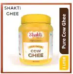 Shakti Pure Desi Cow Ghee - Premium Authentic Indian Clarified Butter | Nutritious, Aromatic, and Versatile | Boosts Digestion & Immunity | Ideal for Cooking, Health, and Ayurvedic Wellness | 1LTR (1000ml)