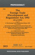 Foreign Trade (Development and Regulation) Act, 1992 Alongwith Foreign Trade (Regulation) Rules, 1993_Professional Book Publishers