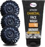 Badahair Activated Charcoal Bath Soap And Face Wash (Combo Of 4)