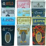 FARD Silver Rose, Cool water, Dark Night, Wild, Sultan, Chessei, Victorious, Ceaser, Jannatul Malak, Demir, Open, Musk Al Ward Alcohol Free Floral Attar, 72 ml - Pack of 12