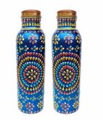 Rastogi Handicrafts New Creation Rastogi Handicrafts Copper Water Bottle for Ayurveda Heath Benefit