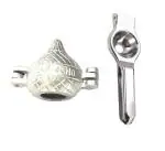 Urban buy Aluminium Gujiya Mould With Stainless Steel Lemon Squeezer and Multicolour, Pack of 2