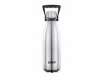 pexpo 1800ml 24 Hrs Hot and Cold Vacuum Insulated Water Bottle With Carry Handle, Echo 1800 ml Flask , Silver, Steel