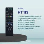 RESORB HT 113 RM-ADP090 Compatible Remote Control for Original Sony Blu-ray Disc DVD Home Theatre System BDV-E6100 BDV-E4100 BDV-E3100 BDV-E2100 BDVE6100 BDVE4100 BDVE3100 BDVE2100 RMADP090