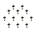 Comet Busters Beautiful Black Bindis With Stone (BIN1136) Pack of 1