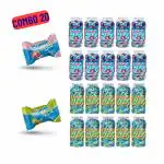 Clumsy Candy - Mixed Combo Pack of 20 Jars (2X10) - Litchi and Imli flavor, 170 candies/ jar