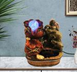 HUENISH Beautiful Indoor Elephant Waterfall Fountain: Home Decor Gift (G 8913)