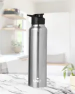 Unify 1000ml Saturn Sipper Stainless Steel Water Bottle Perfect for Office, Home & Travel | Leak-Proof | Steel Bottles for Fridge -1 Litre (Pack of 1)