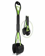 FUREVER FRIENDS Poop Scoopeer, Large Poop Scoop for Dogs Heavy Duty, Dog Pooper Scooper with Long Handle & High Strength Durable Spring, Foldable Dog Poop Pick Up 24-inch