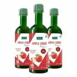 SEYA Apple Cider Vinegar Juice 500ml (Pack of 3) / Non Filter / High Omega / No Added Sugar / Dietary Supplement / For Weight Management, Immunity, Digetsion