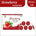 Soundarya Herbs Strawberry Facial Kit 140gm - Natural Glow Facial Kit For All Skin Type
