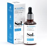 Sol. 10% Niacinamide Dark Spots Reduction Face Serum | With Hyaluronic Acid Base | Reduces Acne Marks & Blemishes | Improves Skin Tone & Texture | For Men & Women | Non-irritating | 20 ml