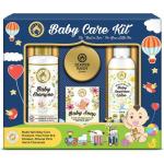 Mom & World Baby Care Collection Gift Pack Combo (Baby Shampoo, Baby Soap, Baby Sunscreen Lotion, Diaper Rash Cream)