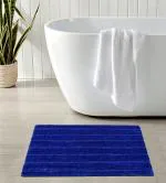 Enyra Bath Mat Anti-Slip Gel Backing Paris Microfiber Bath Mat - 40x60 CM, Floor Mat for Bathroom/Bedroom/Kitchen/Door - Pack of 1 Piece - Blue
