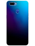 MobiEra Oppo A5 Black Blue Color Design Plastic Hard Case Cover